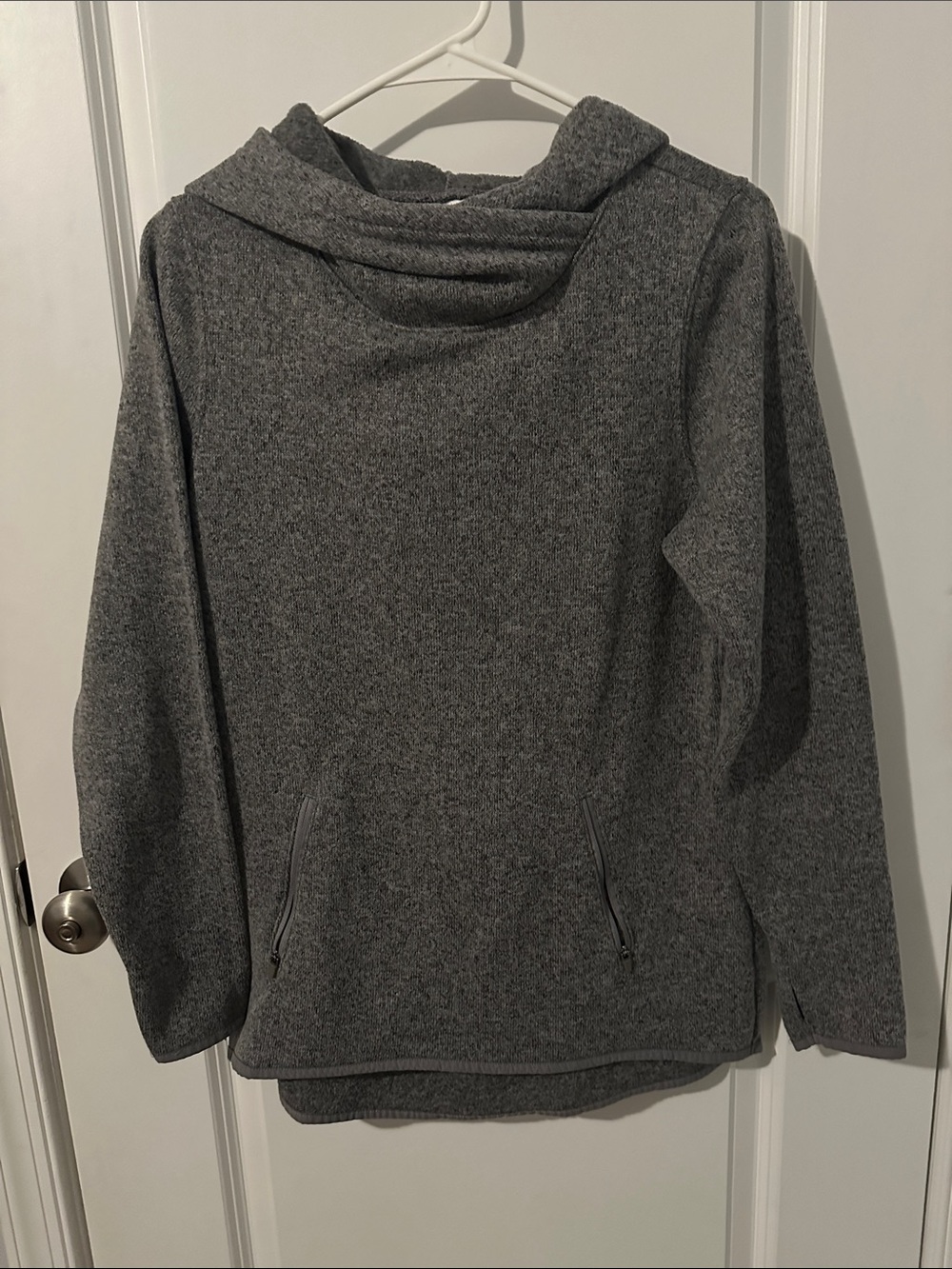 Old Navy Dark Gray Hooded Turtleneck Pullover Sweater